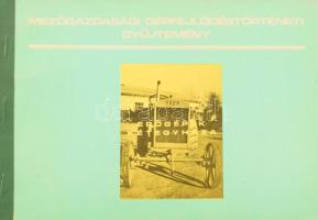 Mezőgazdasági gépfejlődéstörténeti gyűjtemény. A gabonatermesztés funkcionális eszköz- és gépgyűjteménye. Szerk.: Brandt Szilveszter. Kétegyháza, én.,Magyar Mezőgazdasági Múzeum Gépfejlődéstörténeti Gyűjteménye, 94 p. Fekete-fehér képanyaggal. Kiadói haránt-alakú félvászon-kötés.
