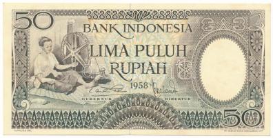 Indonézia 1958. 50R T:AU Indonesia 1958. 50 Rupiah C:AU Krause P#58