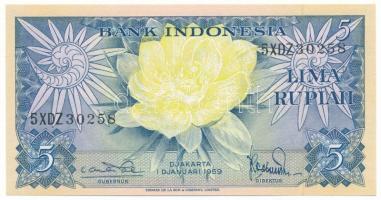 Indonézia 1959. 5R T:AU Indonesia 1959. 5 Rupiah C:AU Krause P#65