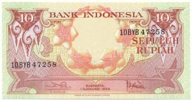 Indonézia 1959. 10R T:AU
Indonesia 1959. 10 Rupiah C:AU
Krause P#66