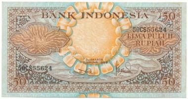 Indonézia 1959. 50R T:AU Indonesia 1959. 50 Rupiah C:AU Krause P#68