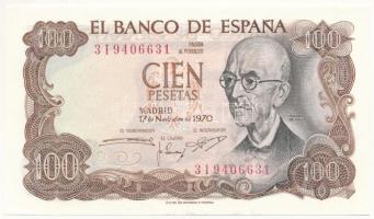 Spanyolország 1970. 100P T:UNC Spain 1970. 100 Pesetas C:UNC Krause P#152a.3