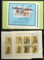 NDK gyűjtemény lapokon, gyűrűs borítóval + blokkok blokkberakóban