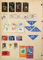 NDK gyűjtemény lapokon, gyűrűs borítóval + blokkok blokkberakóban