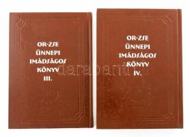 Or-zse ünnepi imádságos könyv III. Főszerk.: Schőner Alfréd. Ünnepi imakönyv (Máchzor) III. Kol Nidré. és Or-zse ünnepi imádságos könyv IV. Ünnepi imakönyv (Máchzor) IV. Jom Kippur. Bp., 5769 (2008), Országos Rabbiképző - Zsidó Egyetem. Részlet az előszóból: "A Kol Nidré estéje, Jom Kippur, az Engesztelés Napjának előestéjén a liturgia, az imádkozás bevezető része. Arám eredetű héber kifejezés, amelynek jelentése: minden fogadalom. A szöveg további része is arám nyelvű. Vallási értelemben, a vallási szóhasználatnak megfelelően, kinyilvánítását jelenti a fogadalmak visszavonásának, érvénytelenítésének. Mint a liturgia része, legfontosabb, névadó cselekménye és recitált szövege, a Jom Kippur, vagyis az Engesztelés Napja ünnepi szertartásának előestéje, a zsidó vallás, a judaizmus fő ünnepei közül a legszentebbnek tartott nap kezdete." Kiadói kartonált kötés, jó állapotban.