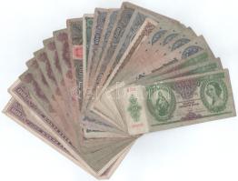 Vegyes 21db-os pengő bankjegy tétel T:F,VG