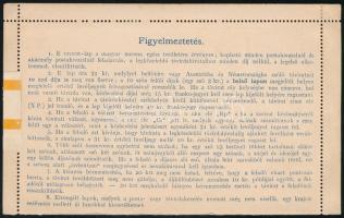 1892.ápr.09. Ajánlott 31kr díjjegyes zárt levelezőlap belül 2 x 3kr díjkiegészítéssel, majd Színessz...