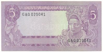 Indonézia 1960. 5R "GAQ 020041" T:AU
Indonesia 1960. 5 Rupiah "GAQ 020041" C:AU...