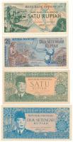 Indonézia 1961. 1R (2xklf) + 2 1/2R (2xklf) T:UNC,AU Indonesia 1961. 1 Rupiah (2xdiff) + 2 1/2 Rupiah (2xdiff) C:UNC,AU Krause P#78, P#79, P#79A, P#79B