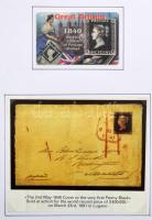 A világ első bélyege történetének német nyelvű tanulmányi anyaga, benne rengeteg cikk + 2 Fakszimile...