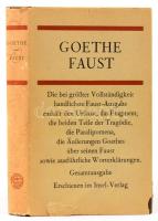 Goethe, [Johann Wolfgang von]: Faust. Gesamtausgabe. Leipzig, 1967, Insel-Verlag, 651+(1) p. Német nyelven. Kiadói egészvászon-kötés, sérült kiadói papír védőborítóban.