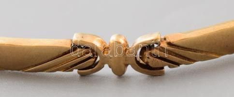 Arany (Au) 14K karkötő biztonsági kapoccsal, jelzett, h: 20 cm, nettó: 11 g
