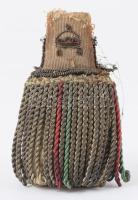 Szent Koronás kardbojt / szuronybojt, sérült, hiányos, h: 9 cm