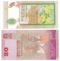 Srí Lanka 1992. 10R + 2010. 20R T:UNC,AU
Ceylon 1974. 5 Rupees + 1977. 2 Rupees + 1979. 2 Rupees C:...