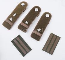 Vegyes váll-lapok / parolik, össz. 5 db