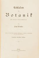 Paul Wossidlo: Leitfaden der Botanik für höhere Lehranstalten. Berlin, 1911, Weidmannsche Buchhandlung, VII+329 p.+XVI (színes képtáblák) t. + 1 (színes térkép) t. Német nyelven. Dreizehnte verbesserte Auflage. Korabeli egészvászon-kötés, kopott borítóval, javított kötéssel.
