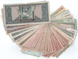 Vegyes 52db-os külföldi és magyar bankjegy tétel, közte egy sorszámkövető párral T:F,VG
Mixed 52pcs...