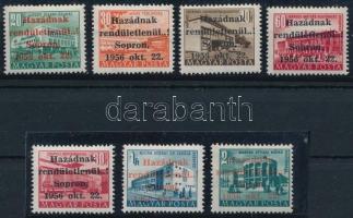 1956 Sopron 7 értékes sor (12.000)