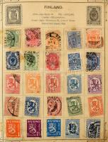 Stanley Gibbons 1919-ben vásárolt bélyegalbum kissé szétesett állapotban, benne több ezer bélyeg az ...