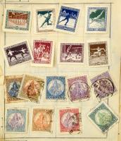 Stanley Gibbons 1919-ben vásárolt bélyegalbum kissé szétesett állapotban, benne több ezer bélyeg az ...