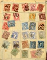 Stanley Gibbons 1919-ben vásárolt bélyegalbum kissé szétesett állapotban, benne több ezer bélyeg az ...