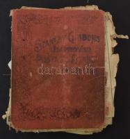 Stanley Gibbons 1919-ben vásárolt bélyegalbum kissé szétesett állapotban, benne több ezer bélyeg az ...