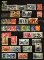 Franciaország a klasszikusoktól 1960-ig bélyegzett, utána 1965-ig postatiszta gyűjtemény, 8 lapos kö...