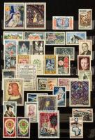 Franciaország a klasszikusoktól 1960-ig bélyegzett, utána 1965-ig postatiszta gyűjtemény, 8 lapos kö...