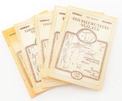 Homokmégy Műhelytanulmányok 1-5. köt.  1. köt.: Kiss József: Egy falukutatás vázlata. DEDIKÁLT! Homokmégy, 1984-1987. [Bp.], 1987, Országos Közművelődési Központ, 2+127+1 p. Kiadói papírkötés. Megjelent 300 példányban.;  2. köt.: Csoba Judit: Két osztály határán. "Kétlakiság", ingázás, bejárás Homokmégyen és a környező szállásokon. [Bp.], 1987, Országos Közművelődési Központ, 84+[42]+13 p. Kiadói papírkötés.;  3. köt.: Valuch Tibor: A hagyományos világ alkonya. Paraszti társadalom, mezőgazdaság és kollektivizálás Homokmégyen 1956-1961 között. [Bp.], 1987, Országos Közművelődési Központ,59+1 p. Kiadói papírkötés. Megjelent 400 példányban.;  4. köt.: Romsics Imre: A társadalmasított természet. [Bp.], 1987, Országos Közművelődési Központ,87+1 p. Kiadói papírkötés. Megjelent 400 példányban.;  5. köt.: Terepfelverés után. Írások Homokmégyről. (Avagy egy csoportos "terepfelverés" után...) [Bp.], 1988, Országos Közművelődési Központ,144+1 p. Kiadói papírkötés. Megjelent 400 példányban.;