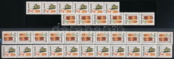 1990 Postatörténet automata bélyegek 11-es és 6-os összefüggésekben (8.000)