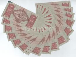 1932. 50P (20x) közte sorszámkövető párok, sorok "D 261 095892 - D 261 095929" között T:XF...