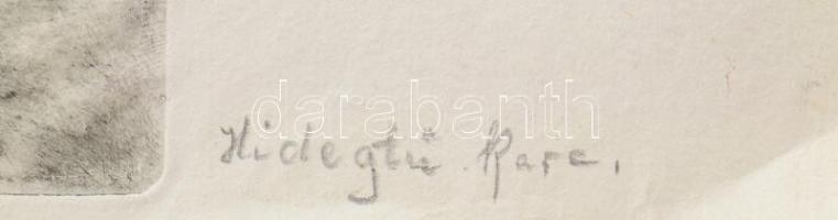Aszódi Weil Erzsébet (1901-1976): Álló női akt (cím nélkül). Hidegtű, papír, jelzés nélkül, lap aljá...