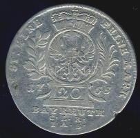 Német Államok / Brandenburg-Bayreuth 1765. 20Kr Frederich Christian Ag T:3 ph.