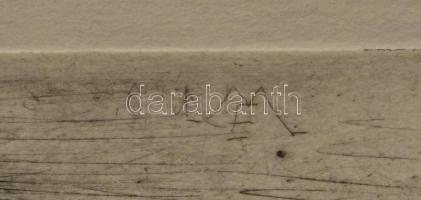 Aszódi Weil Erzsébet (1901-1976): Birkanyáj (cím nélkül). Rézkarc, papír. Jelzett a karcon (halványa...