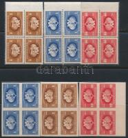 1949 UPU vágott sor és C sor négyestömbökben (18.000)