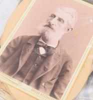 cca 1870-1910 Vegyes családi fotó tétel, a budapesti műtermek (közte 1 db pesti Borsos József) fotói...