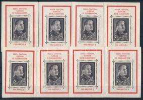 1953 Sztálin gyász 8 blokk (48.000)