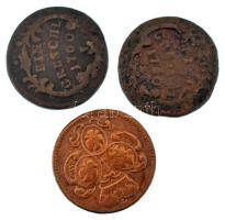 Csehország / Történelmi tartomány 1760. 1gr Cu Prága (3xklf) T:VF,F Bohemia 1760. 1 Gröschl Cu Prague (3xdiff) C:VF,F Krause KM#791