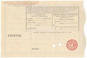 Franciaország 1934. "Osztrák és Magyar Államadósok Közös Alapja - A Magyar Királyság 4%-kal ara...