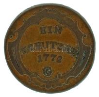 Ausztria / Burgau 1772G 1kr Cu Günzburg T:VF,F Austria / Burgau 1772G 1 Kreuzer Cu Gunzburg C:VF,F Krause KM#8