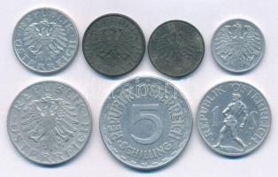 Ausztria 1947-1961. 2gr-5Sch (7xklf) T:AU-VF
Austria 1947-1961. 2 Groschen - 5 Schilling (7xdiff) C...