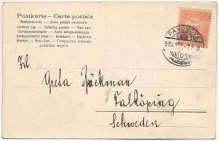 1904 Pancsova, Pancevo; Ferenc József tér, Sörcsarnok, üzletek / square, beer hall, shops (fl)