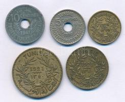 Tunézia 1920-1941. 5c-2Fr (5xklf) T:XF,VF
Tunisia 1920-1941. 5 Centimes - 2 Francs (5xdiff) C:XF,VF