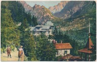 1917 Tátra, Magas Tátra, Vysoké Tatry; A Tarpataki fürdő / Bad Kohlbach / mountains, spa (EB)