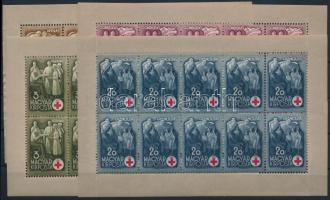 1942 Vöröskereszt (I.) kisívsor (20.000) (II. osztályú, törések, kis betapadás)