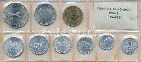 1981. 2f-10Ft (9xklf) érmés forgalmi sor fóliatokban, benne "FAO" 10Ft T:UNC Adamo FO14