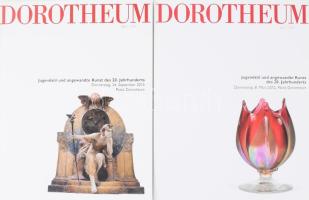 Dorotheum 2 darab árverési katalógus, jugendstil, avantgárd és 20. századi művészet témában, 2012-2015.