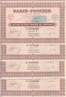 Vegyes 18db-os külföldi részvény és kötvény tétel, közte: Franciaország / Cholet 1895. "Société...