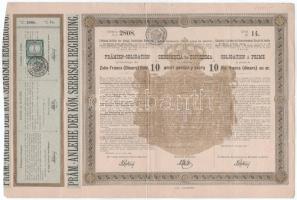 Vegyes 18db-os külföldi részvény és kötvény tétel, közte: Franciaország / Cholet 1895. "Société...