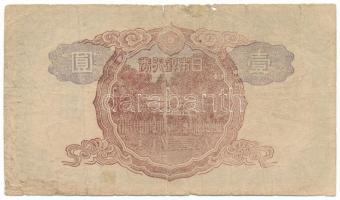 Japán DN(1943) 1Y "45" T:VG, pici anyaghiány
Japan ND(1943) 1 Yen "45" C:VG, ti...